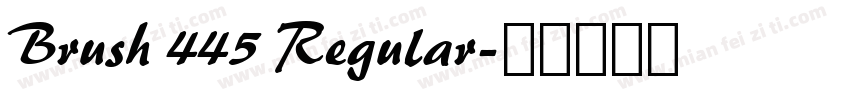 Brush 445 Regular字体转换